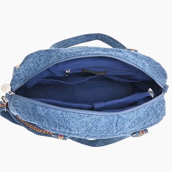 Vintage floral and denim tote!!! Adjustable straps!!! Quality!!! NWT!!! - Picture 5 of 6